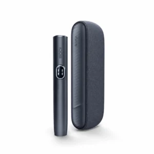 ILUMA i — Black heated tobacco device on white background