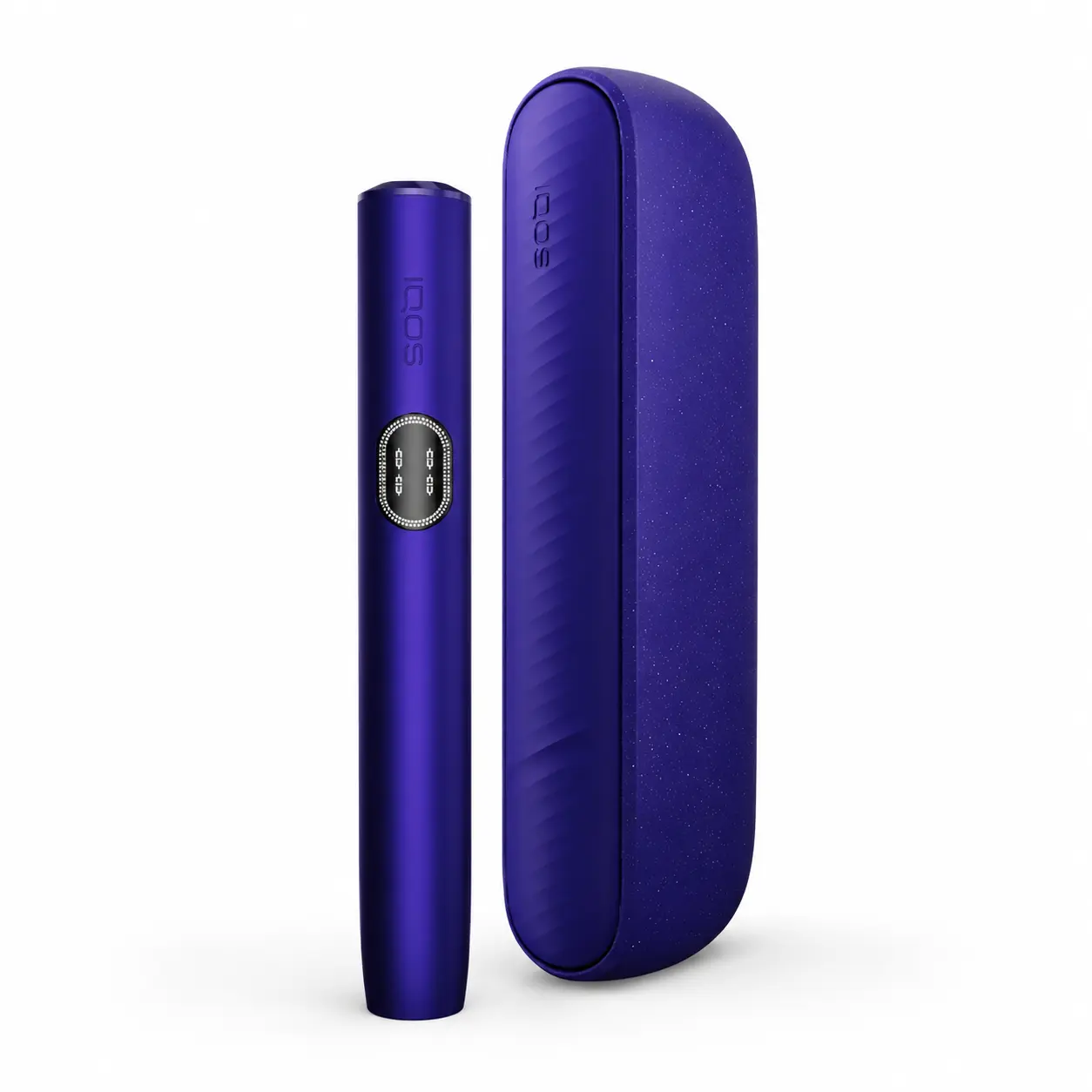 ILUMA i — Electric Purple heated tobacco device on white background