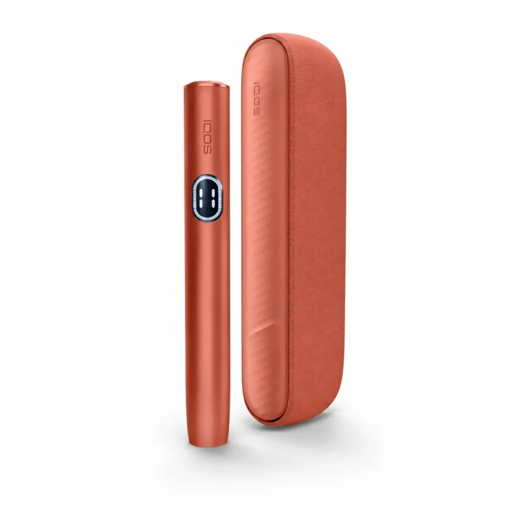 ILUMA i — Terracotta heated tobacco device on white background