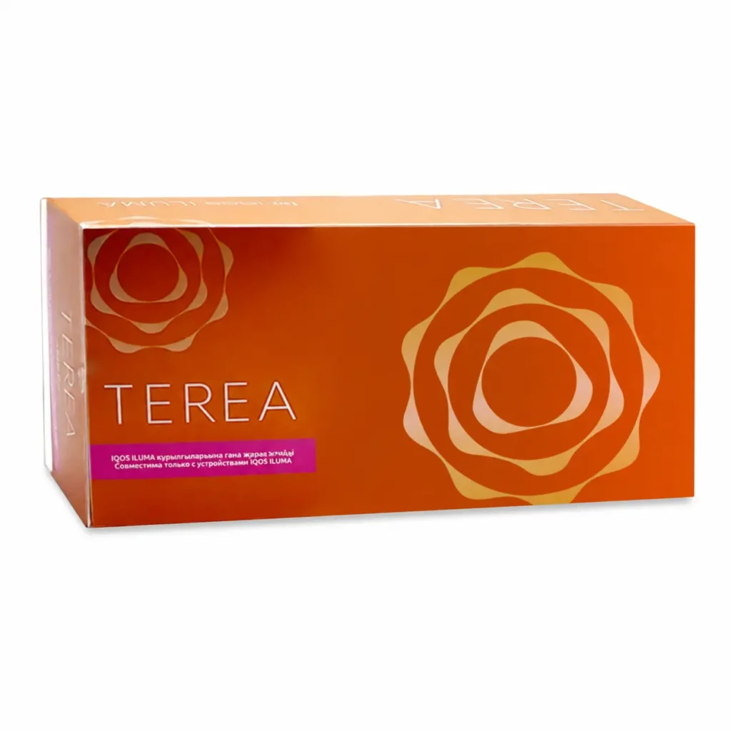 TEREA Amber Kazakhstan carton on white background