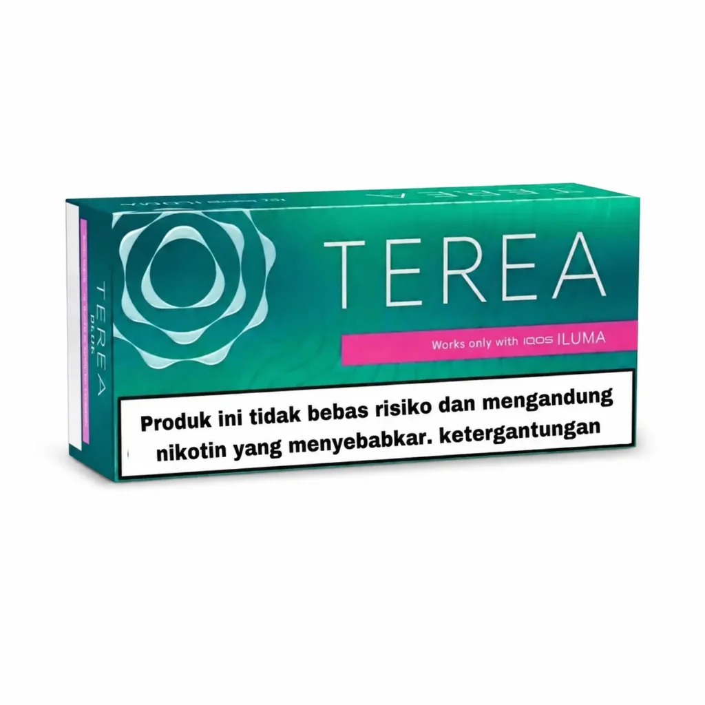 TEREA Black Green Indonesia carton on white background