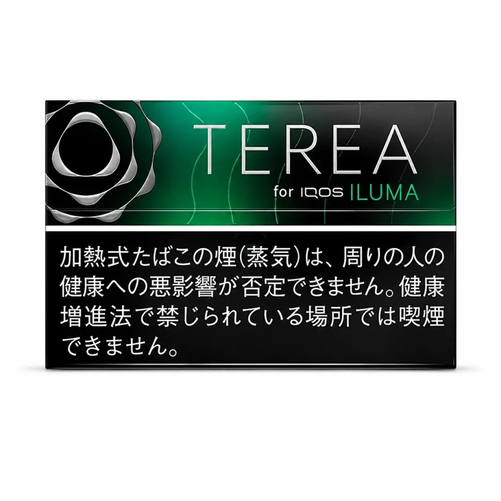 TEREA Black Menthol Japan carton on white background