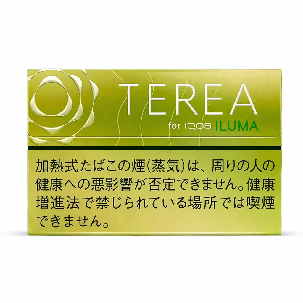TEREA Bright Menthol Japan carton on white background