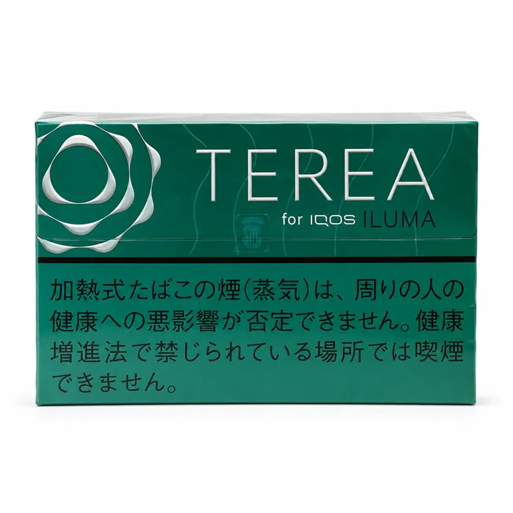 TEREA Menthol Japan carton on white background