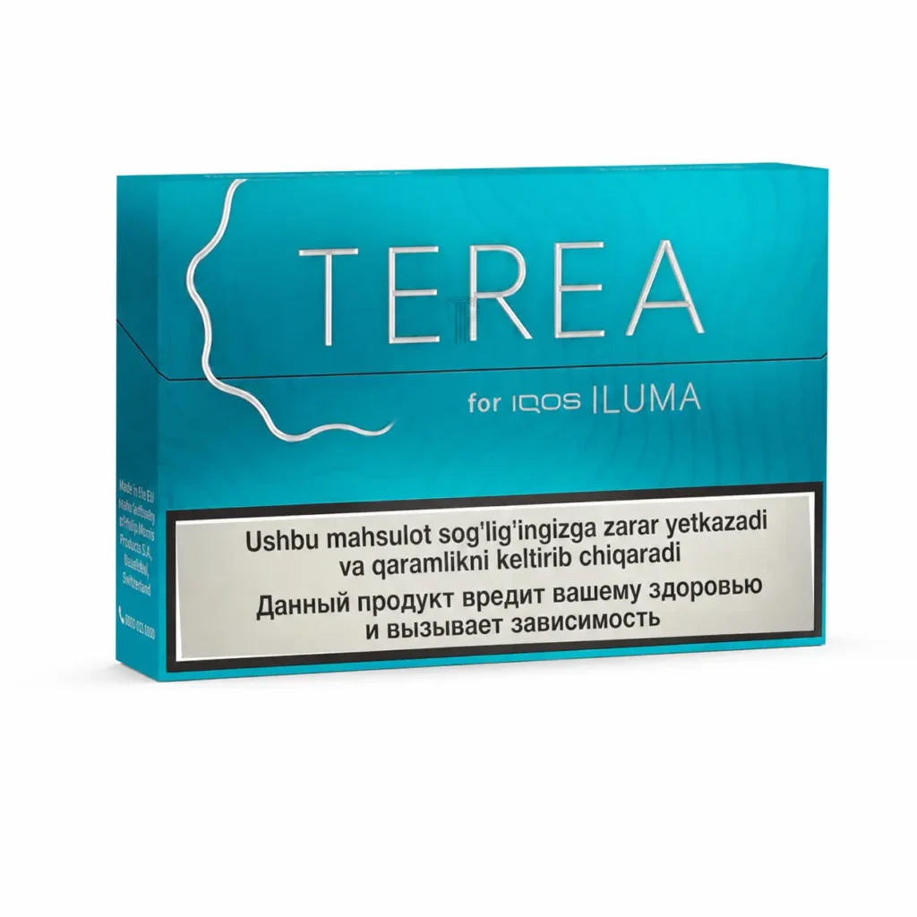 TEREA Turquoise Uzbekistan carton on white background