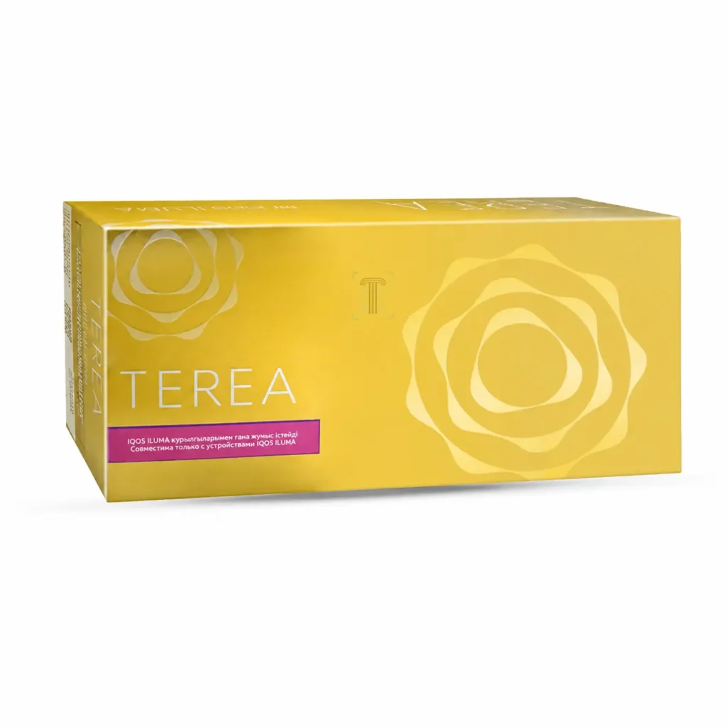 TEREA Yellow Kazakhstan carton on white background
