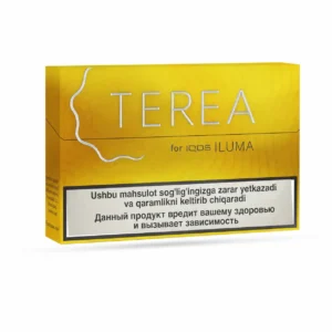 TEREA Yellow Uzbekistan carton on white background